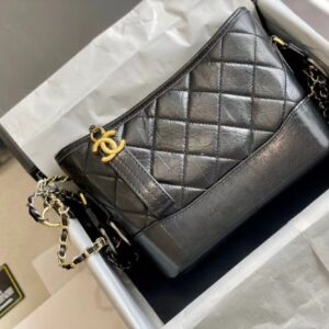 Replica Chanel Gabrielle AAA+ Small Hobo Bag A91810 High Black
