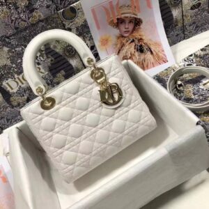 Dior Medium Lady Dior Bag  Black Cannage Lambskin M0565ONGE_M900