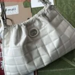 Replica Gucci 746210 Gucci Deco medium tote bag in White Leather