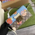 Replica Gucci 652683 Padlock Mini Bag Blue and White