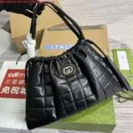 Replica Gucci 746210 Gucci Deco Medium Tote Bag Black