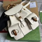 Replica Gucci 702101 Bamboo backpack white