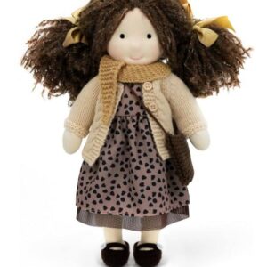 Waldorf doll handmade rag doll - personalized collector plush doll, suitable for children's birthday gifts, with exquisite gift box - ballerina 12 inches